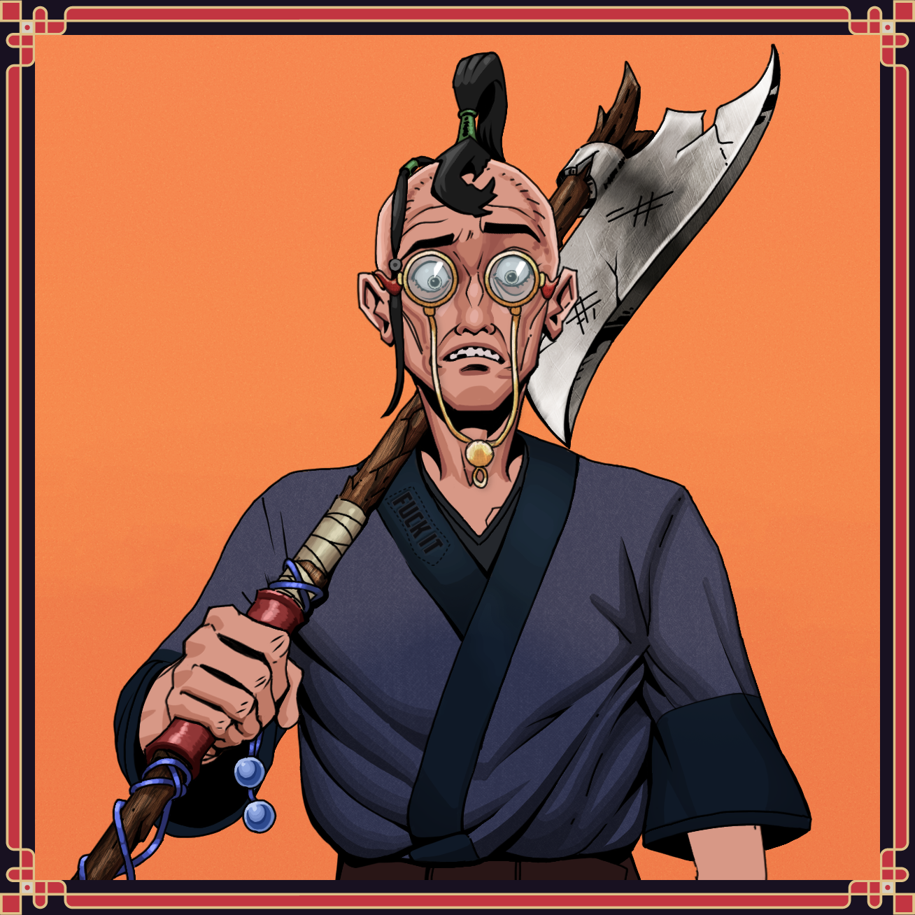 Broken Naginata — Degen Dojo Weapon