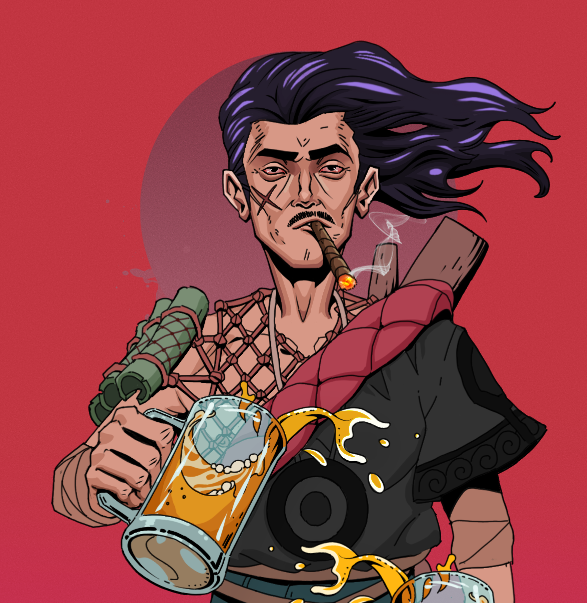 Raikou The Stoner — Degen Dojo fighter