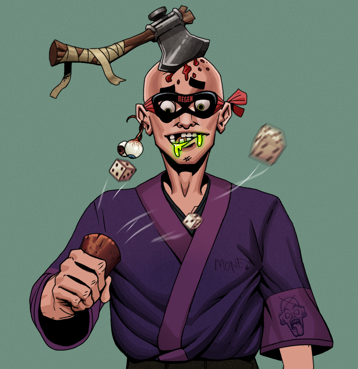 Toxic Azuma — Degen Dojo fighter