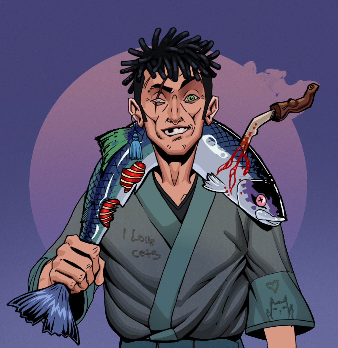 One-Eyed Itsuki — Degen Dojo fighter