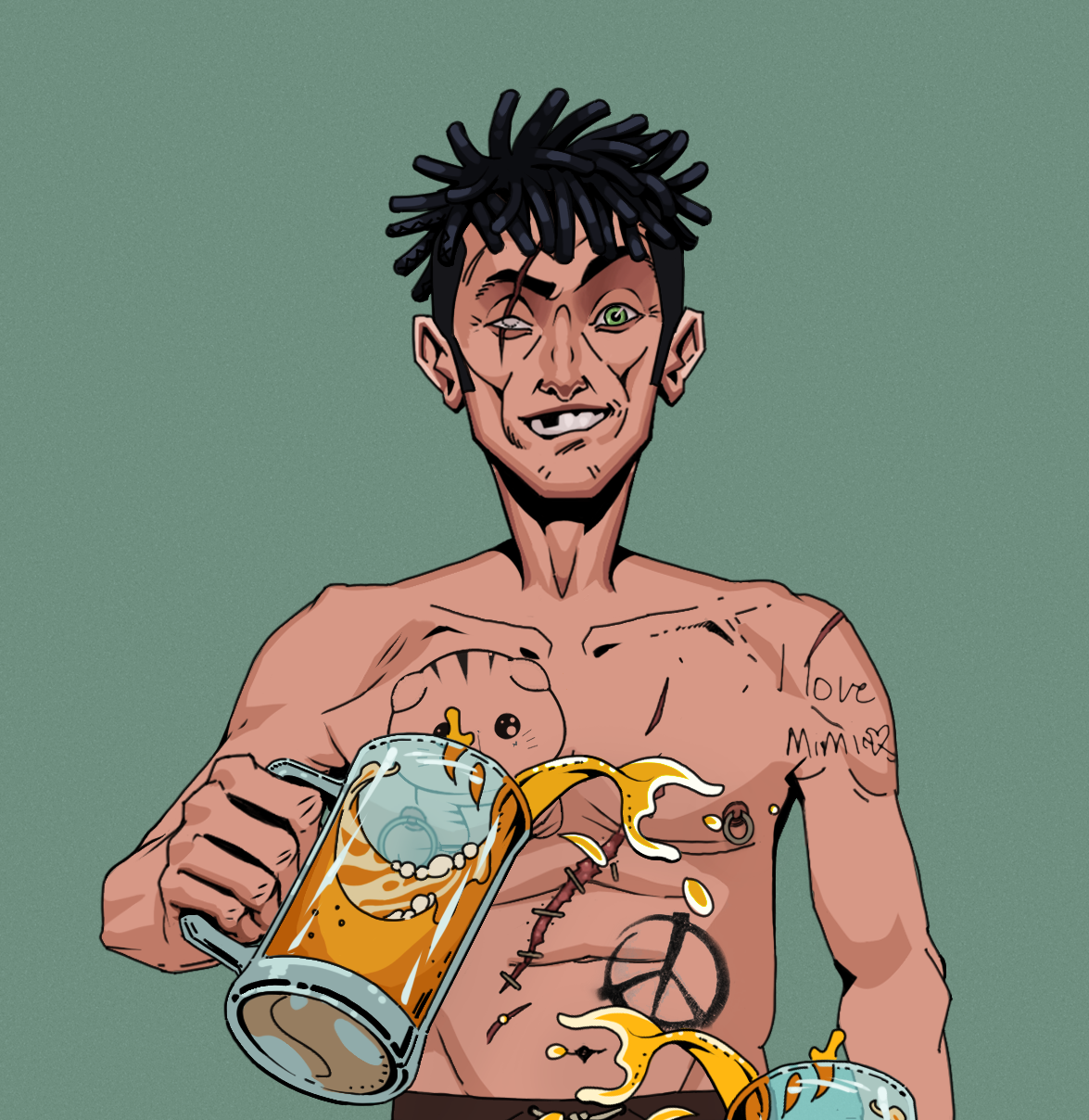 One-Eyed Itsuki — Degen Dojo fighter