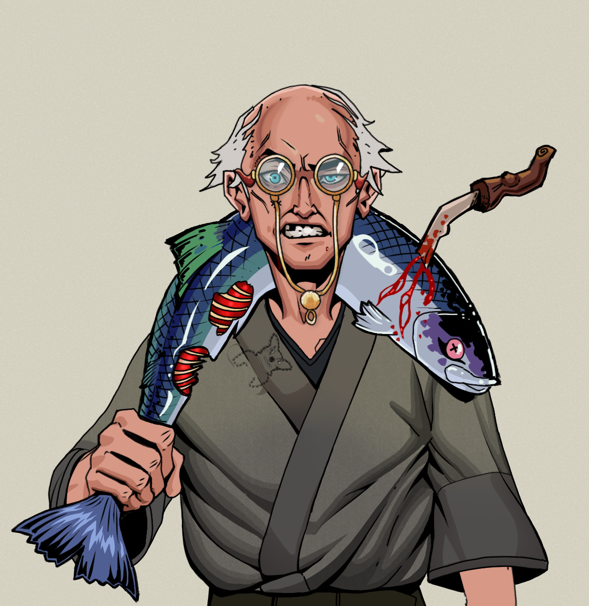 Akuma — Degen Dojo fighter