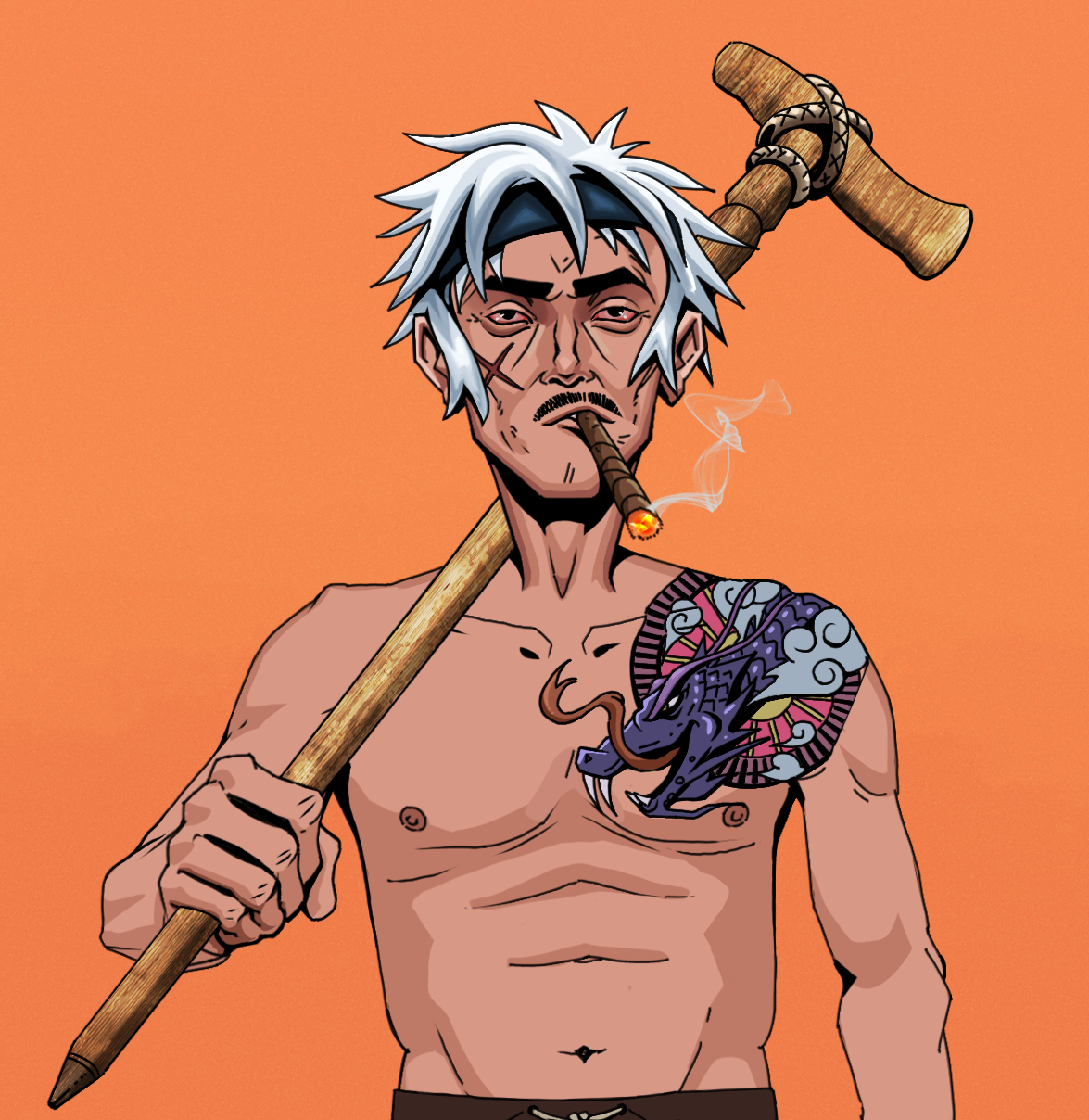 Raikou The Stoner — Degen Dojo fighter
