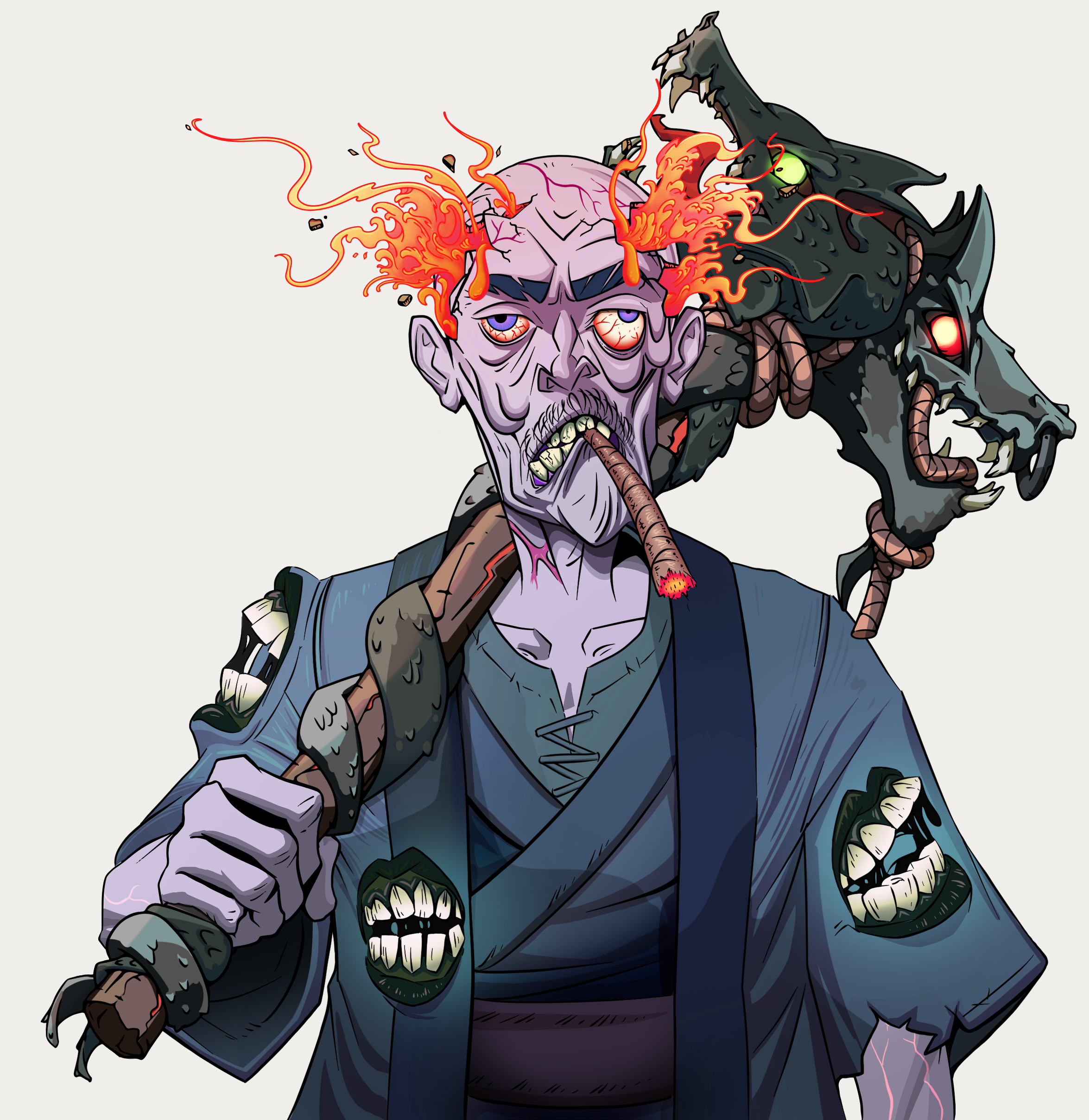 Raikou The Stoner — Degen Dojo fighter