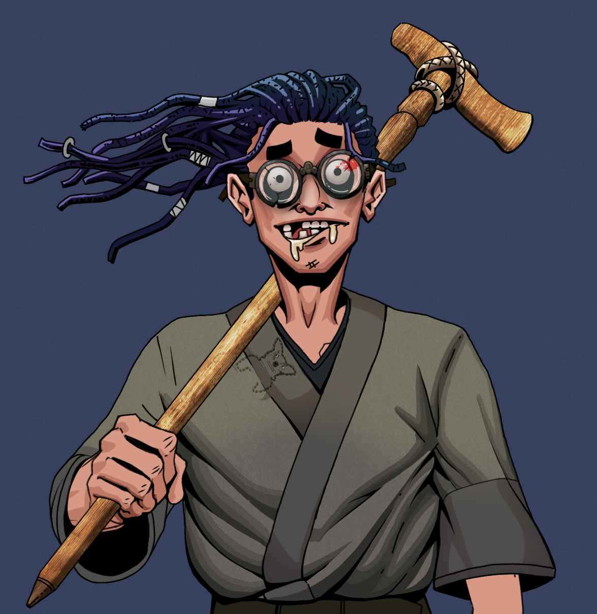 Drooling Azuma — Degen Dojo fighter