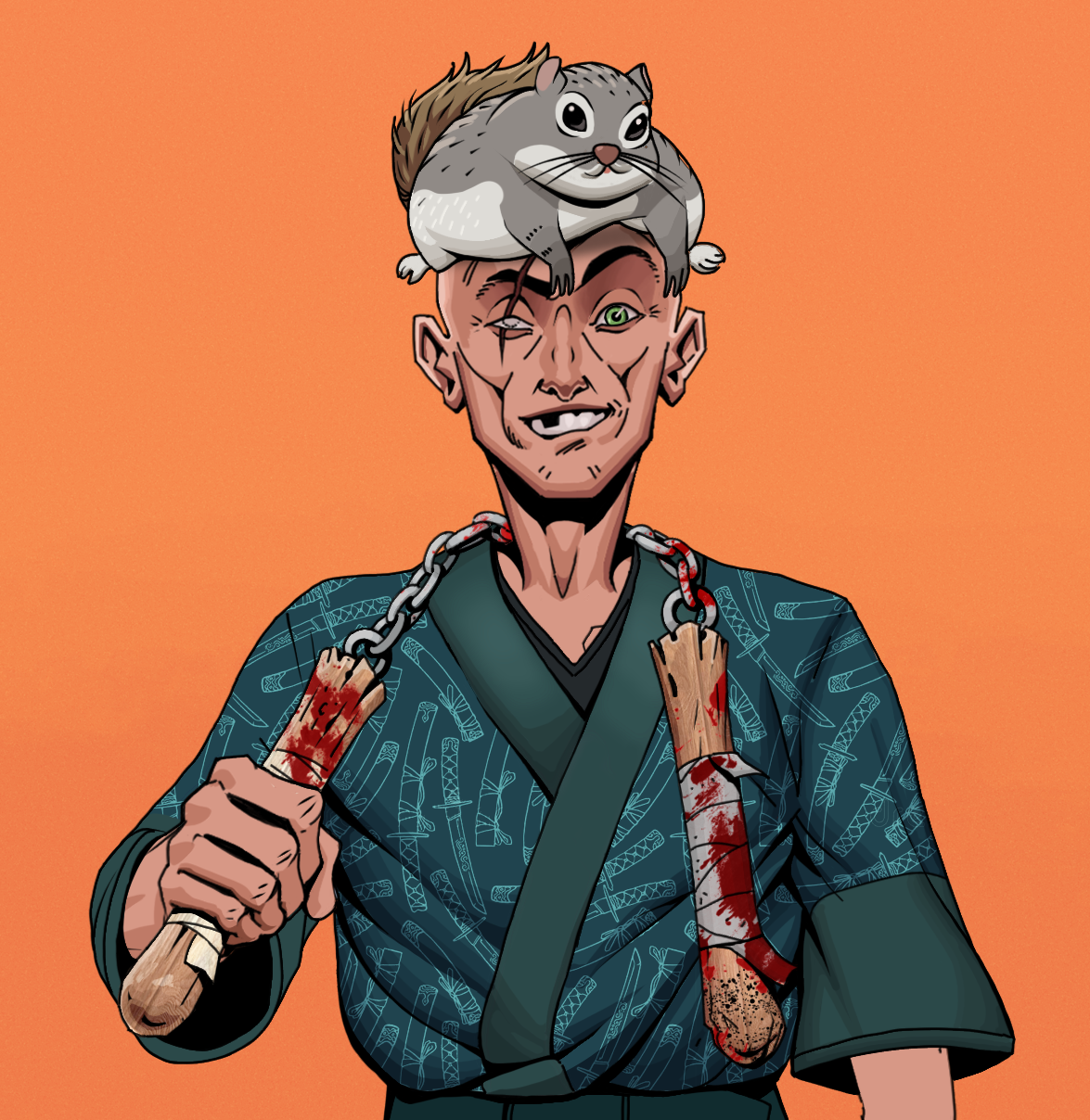 One-Eyed Itsuki — Degen Dojo fighter