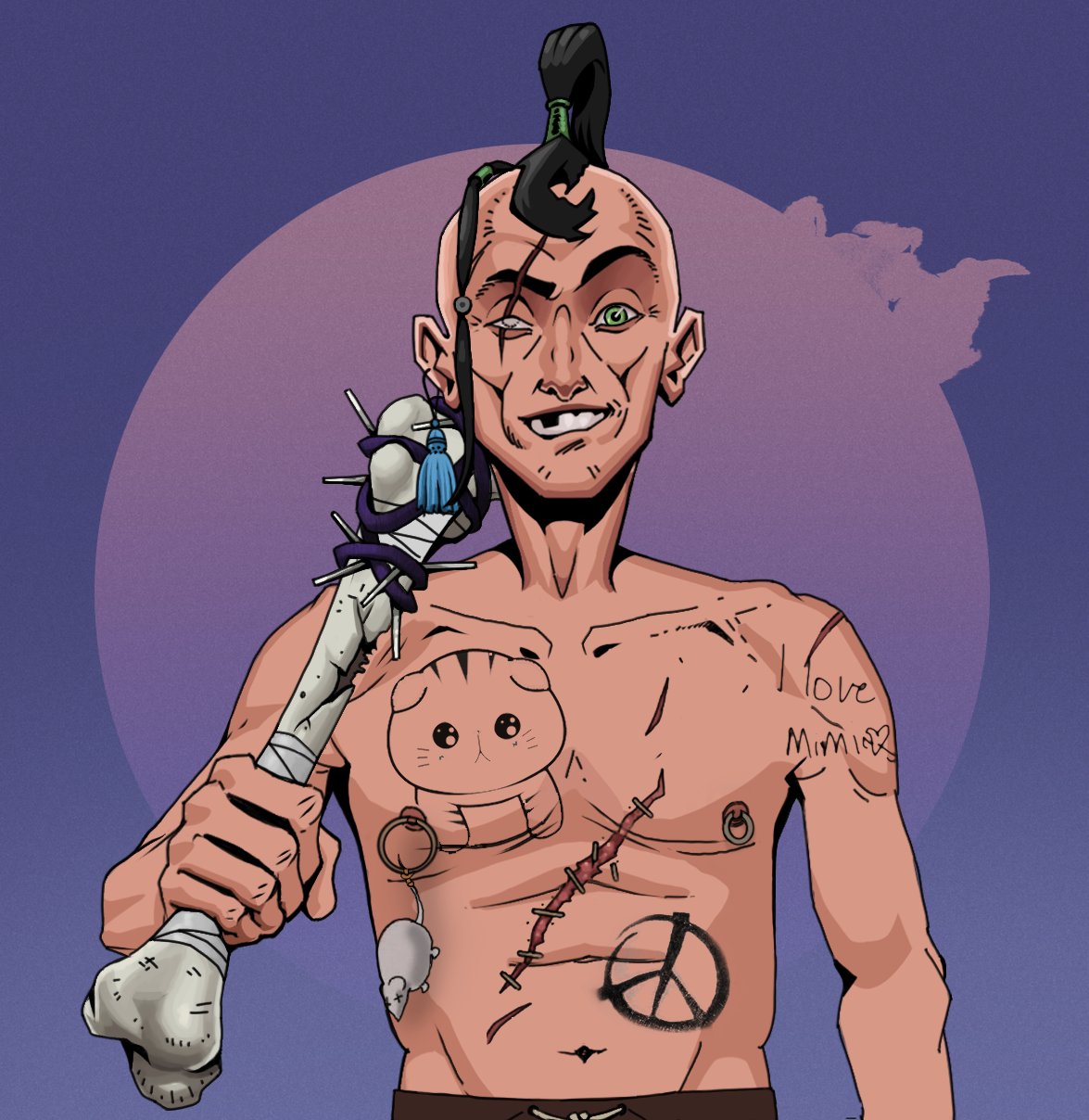 One-Eyed Itsuki — Degen Dojo fighter