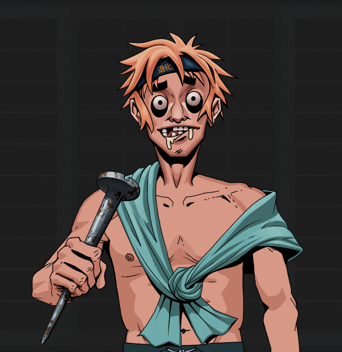 Drooling Azuma — Degen Dojo fighter