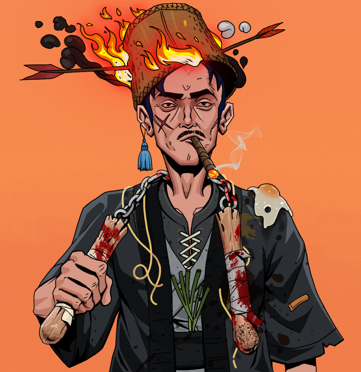 Raikou The Stoner — Degen Dojo fighter