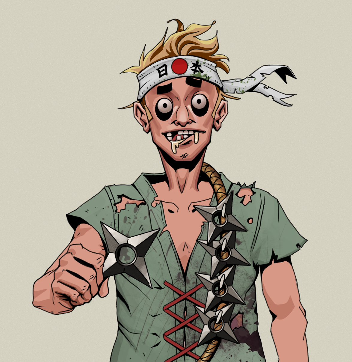 Drooling Azuma — Degen Dojo fighter