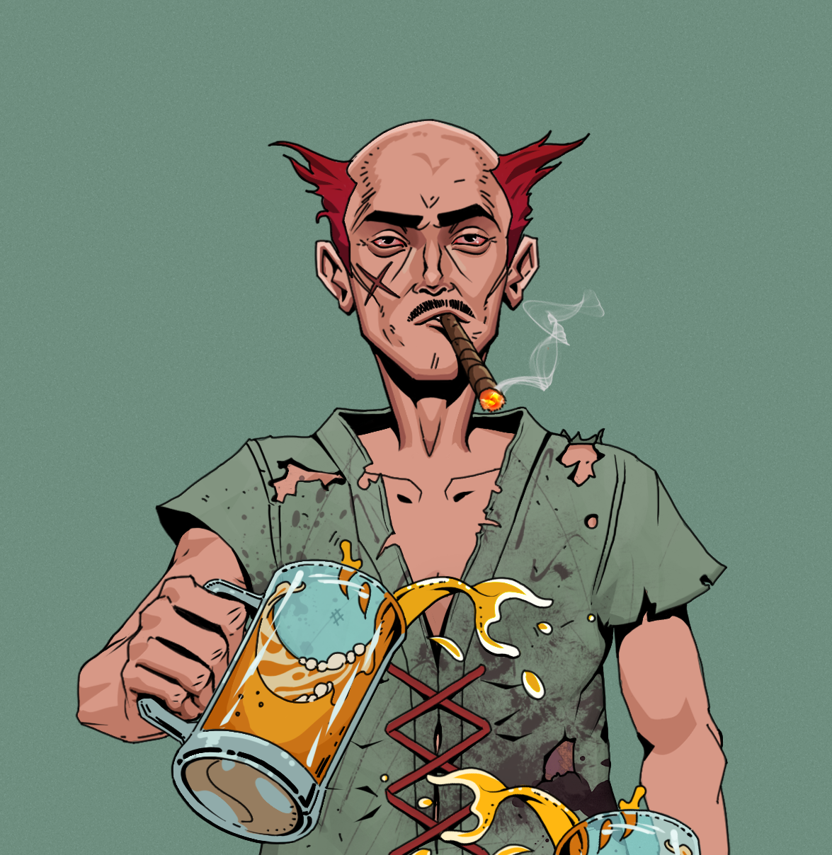 Raikou The Stoner — Degen Dojo fighter