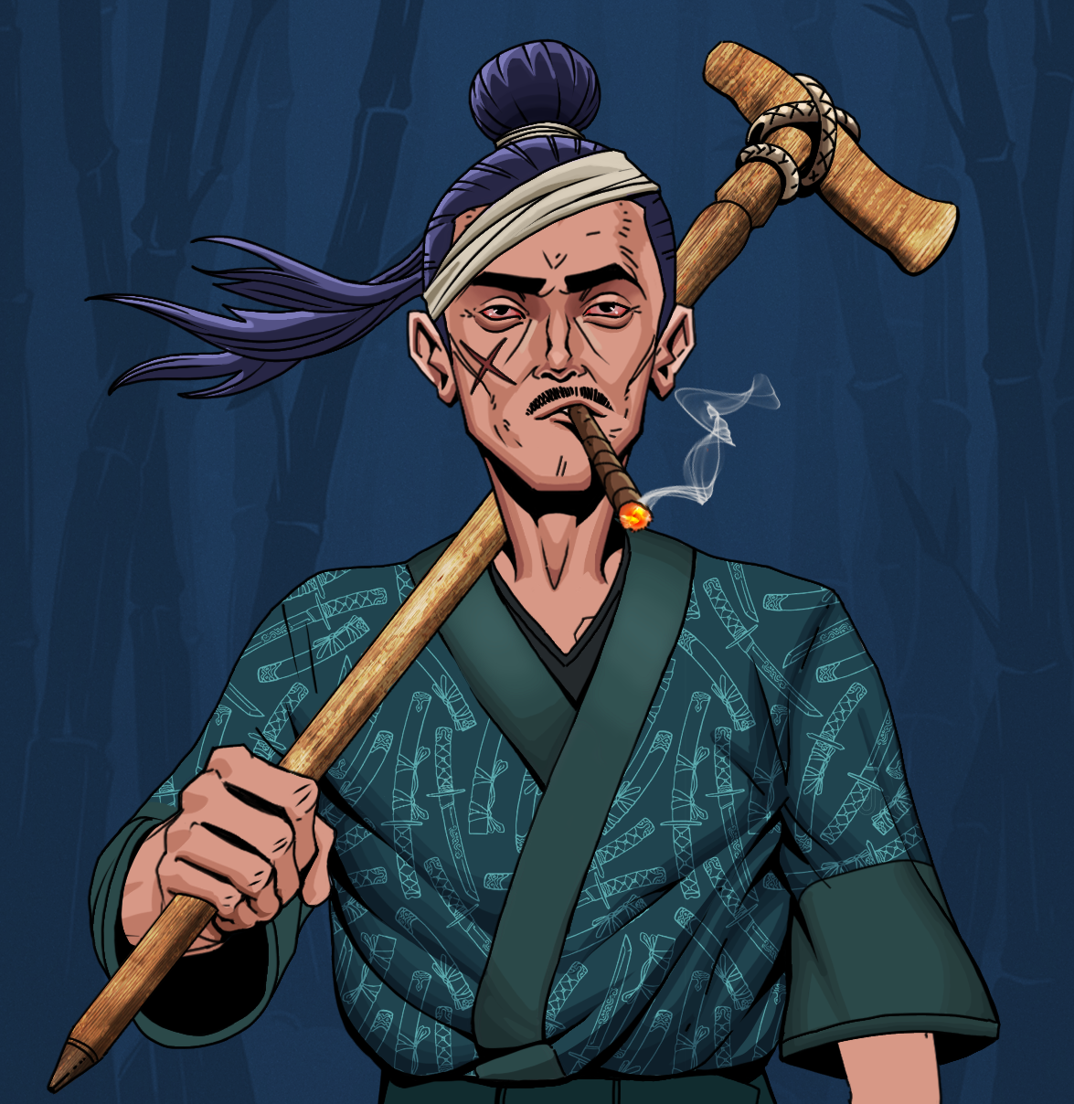Raikou The Stoner — Degen Dojo fighter