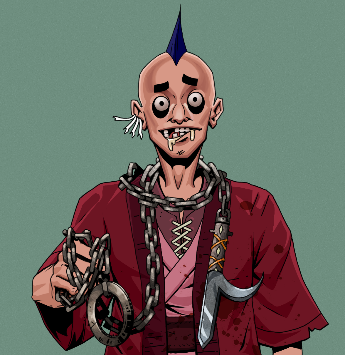 Drooling Azuma — Degen Dojo fighter