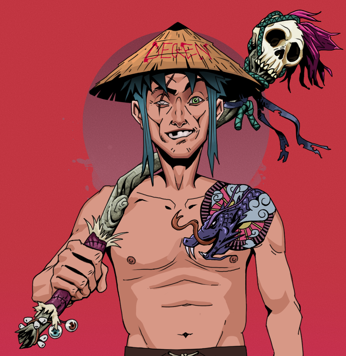 One-Eyed Itsuki — Degen Dojo fighter