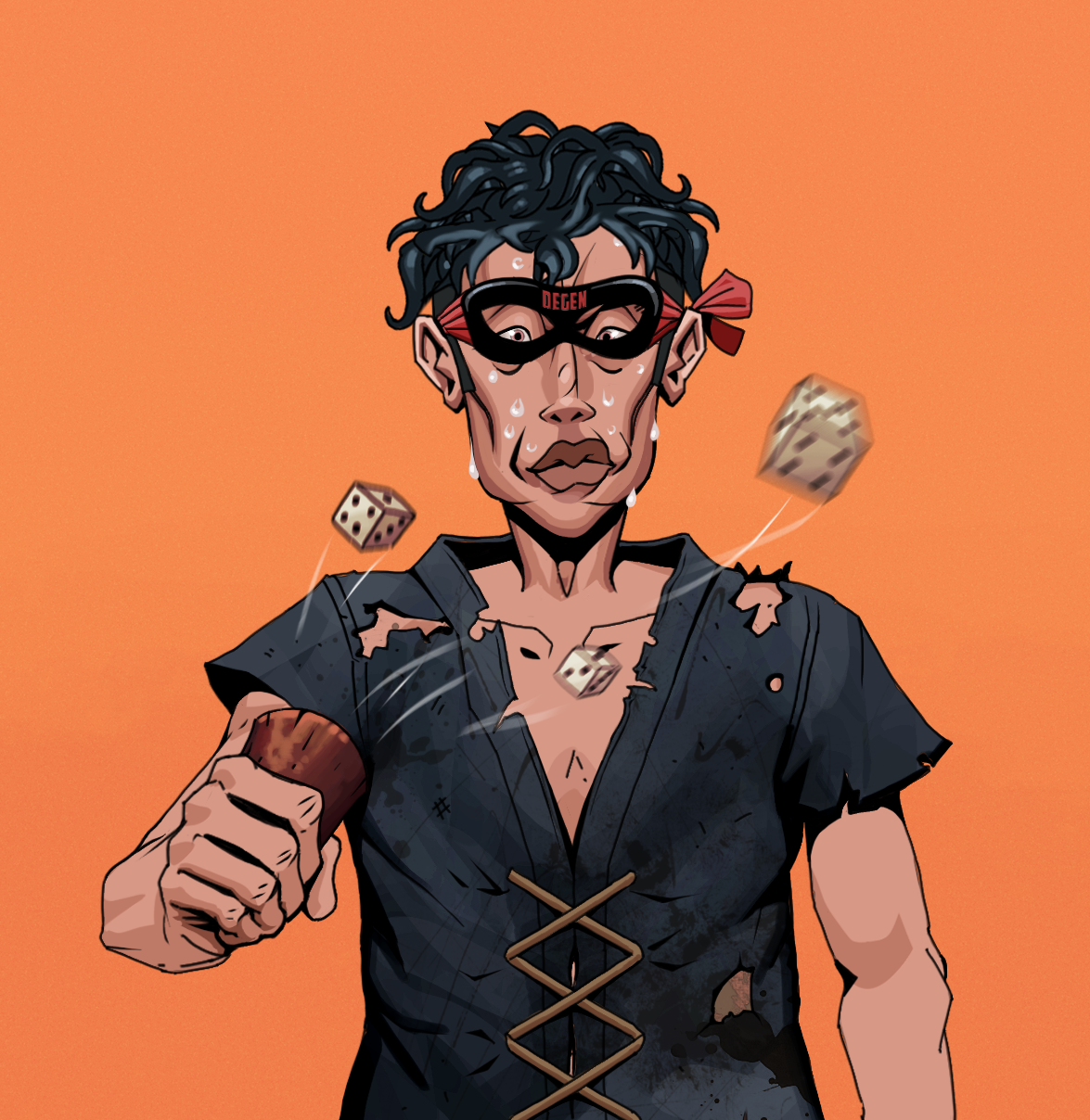 Stresshead Rin — Degen Dojo fighter