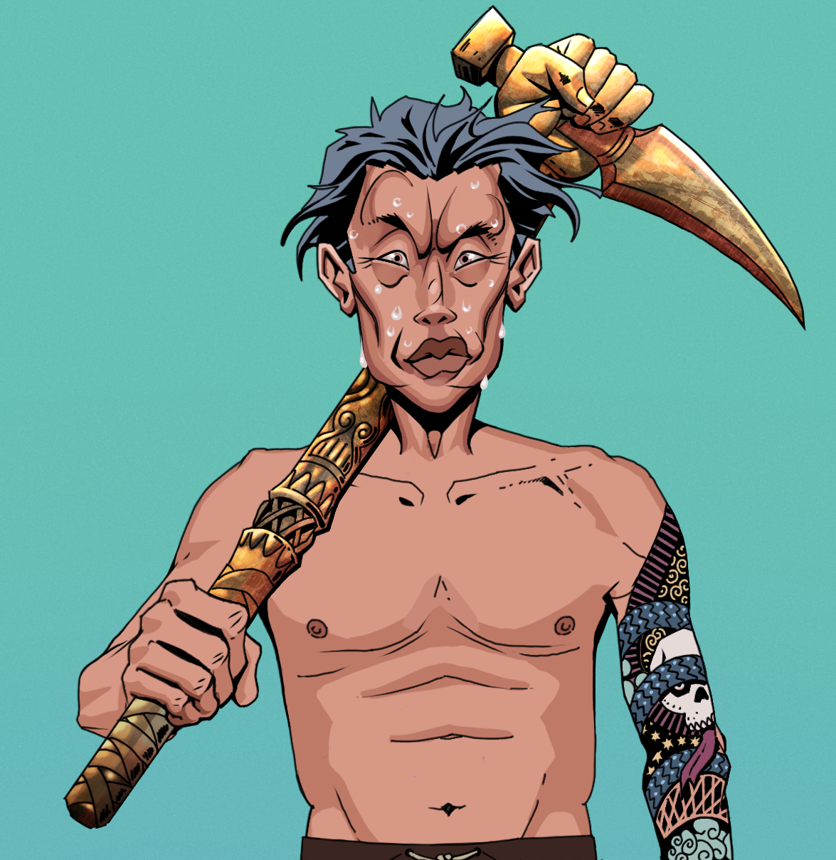 Stresshead Rin — Degen Dojo fighter