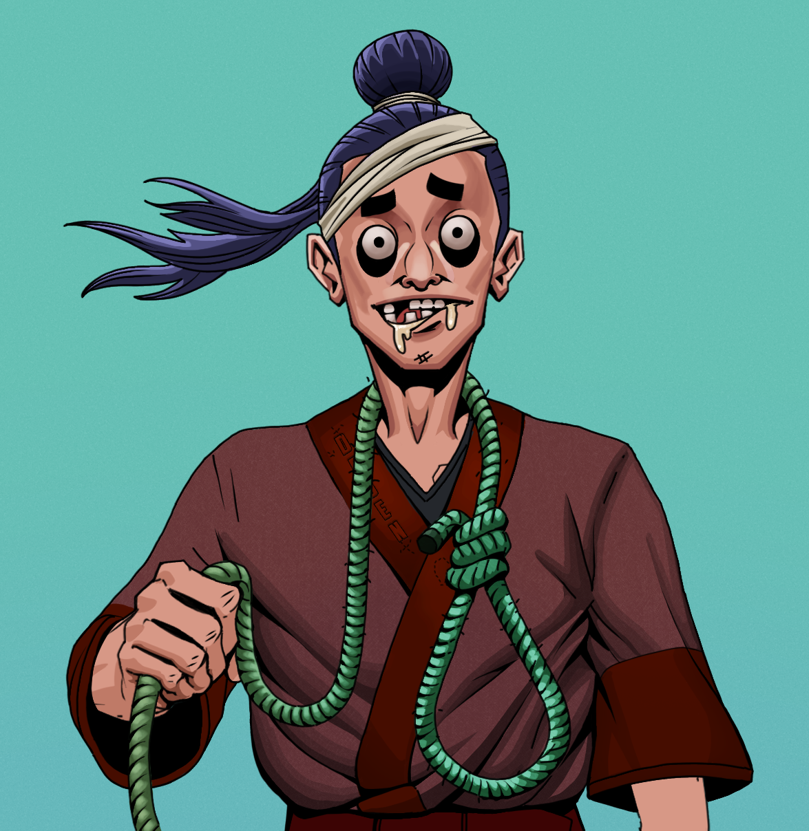 Drooling Azuma — Degen Dojo fighter