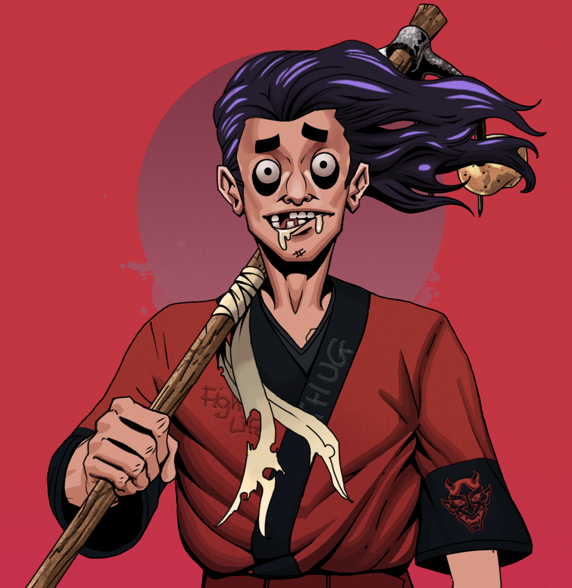 Drooling Azuma — Degen Dojo fighter