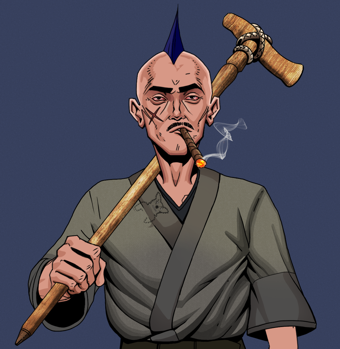 Raikou The Stoner — Degen Dojo fighter
