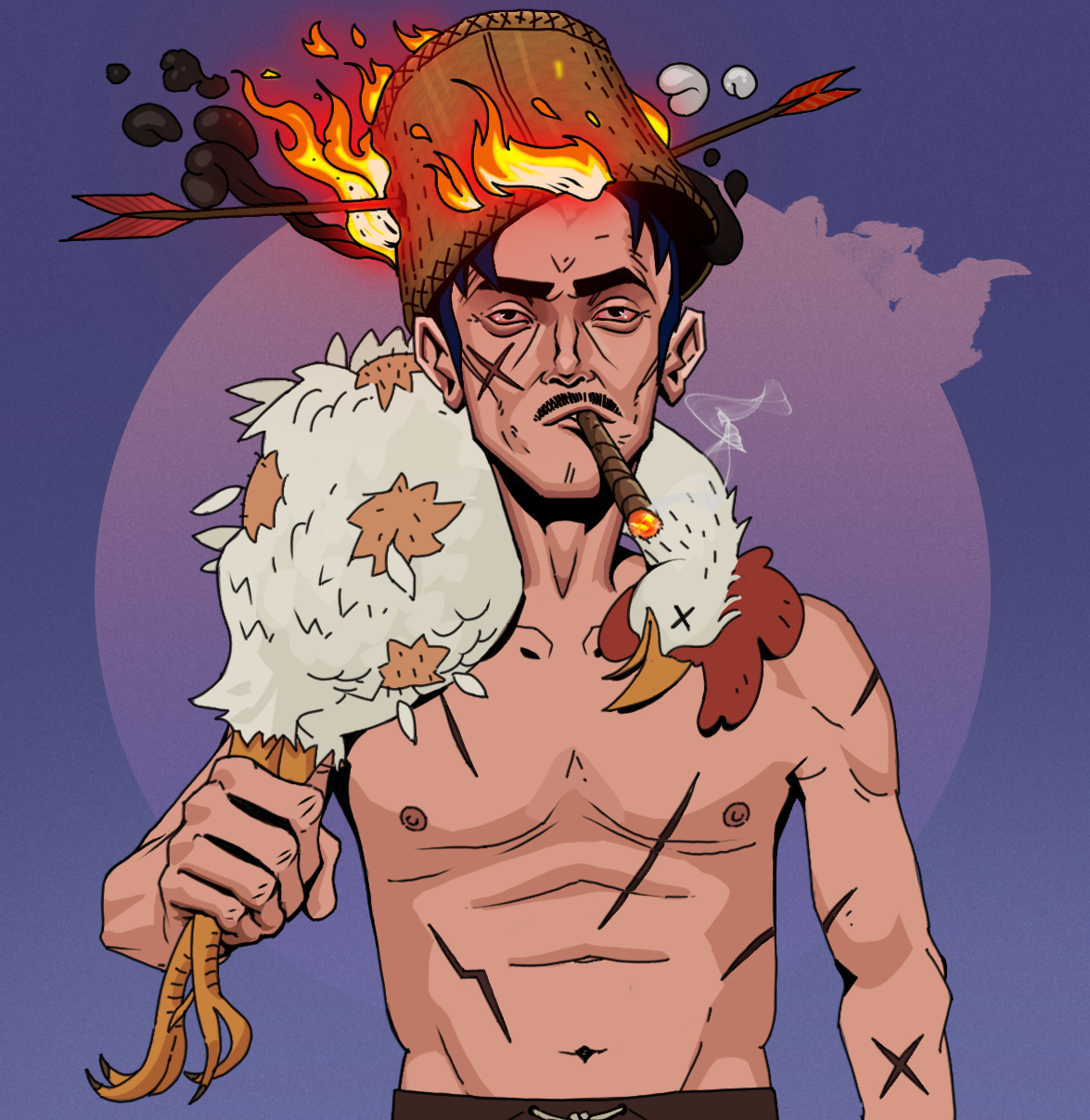 Raikou The Stoner — Degen Dojo fighter