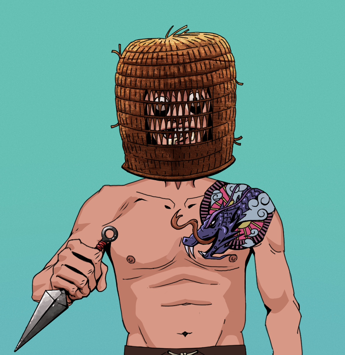 Drooling Azuma — Degen Dojo fighter