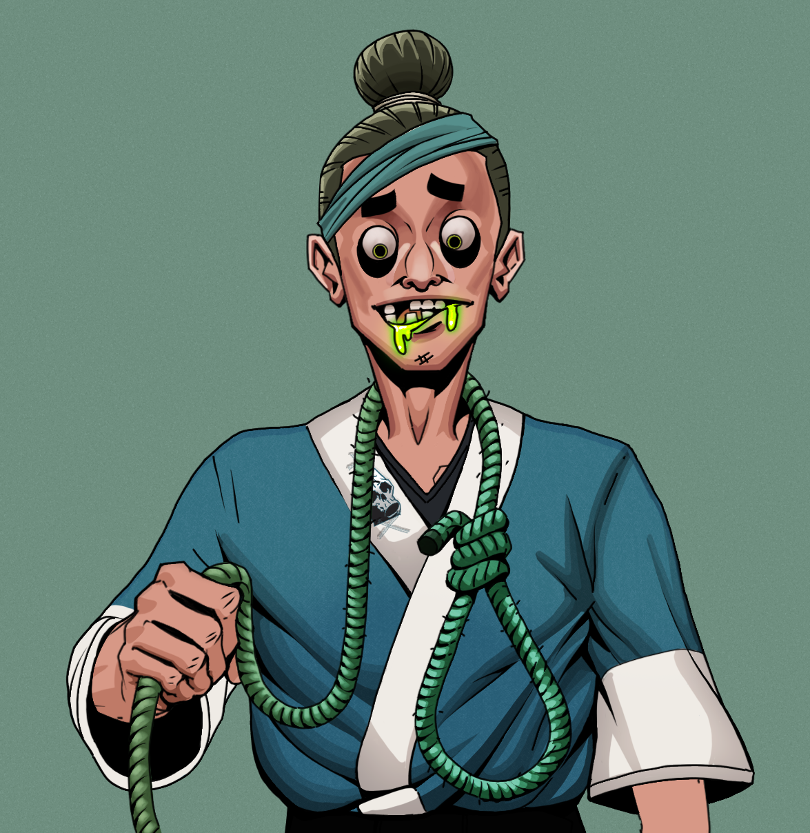 Toxic Azuma — Degen Dojo fighter