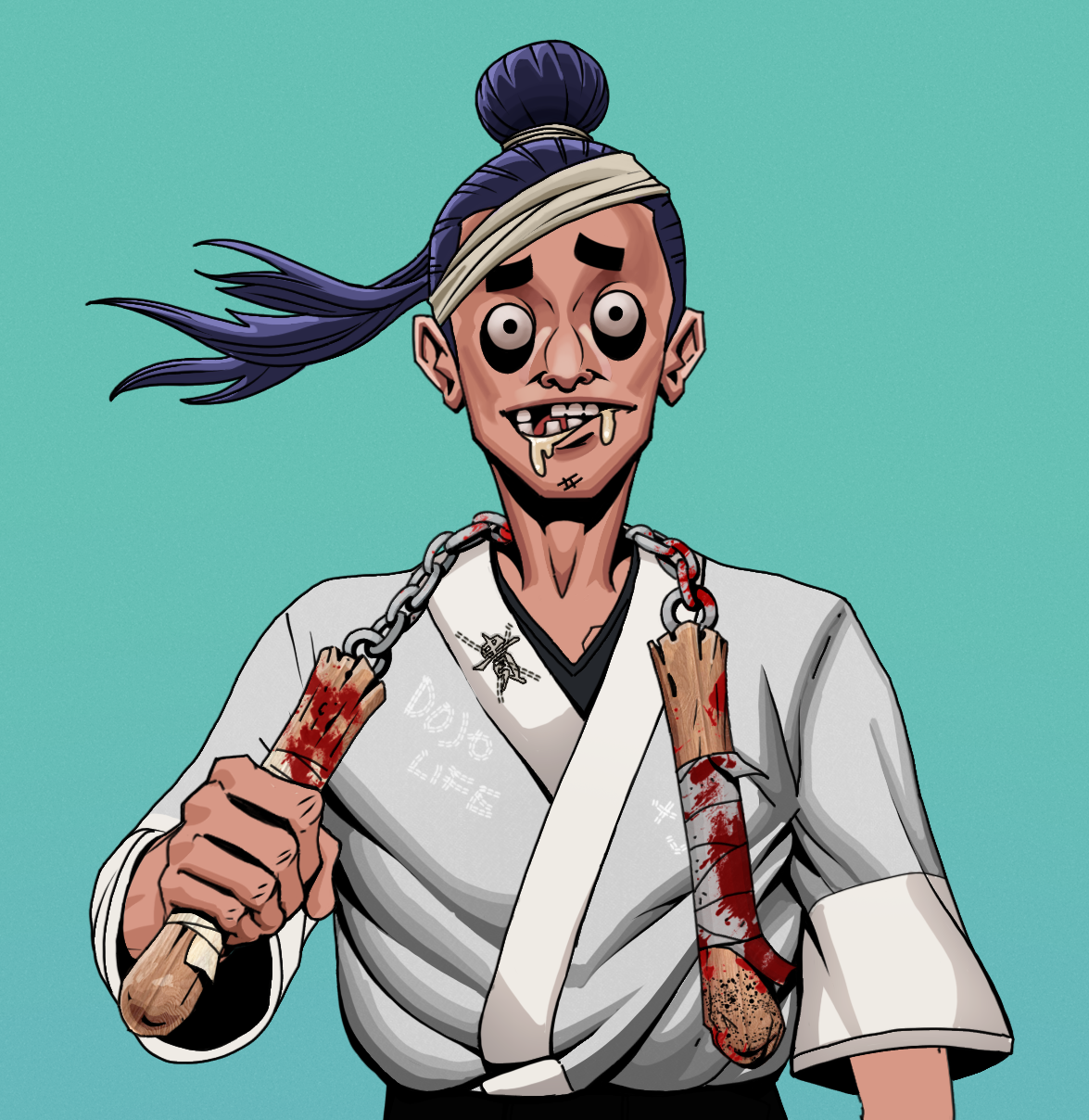 Drooling Azuma — Degen Dojo fighter