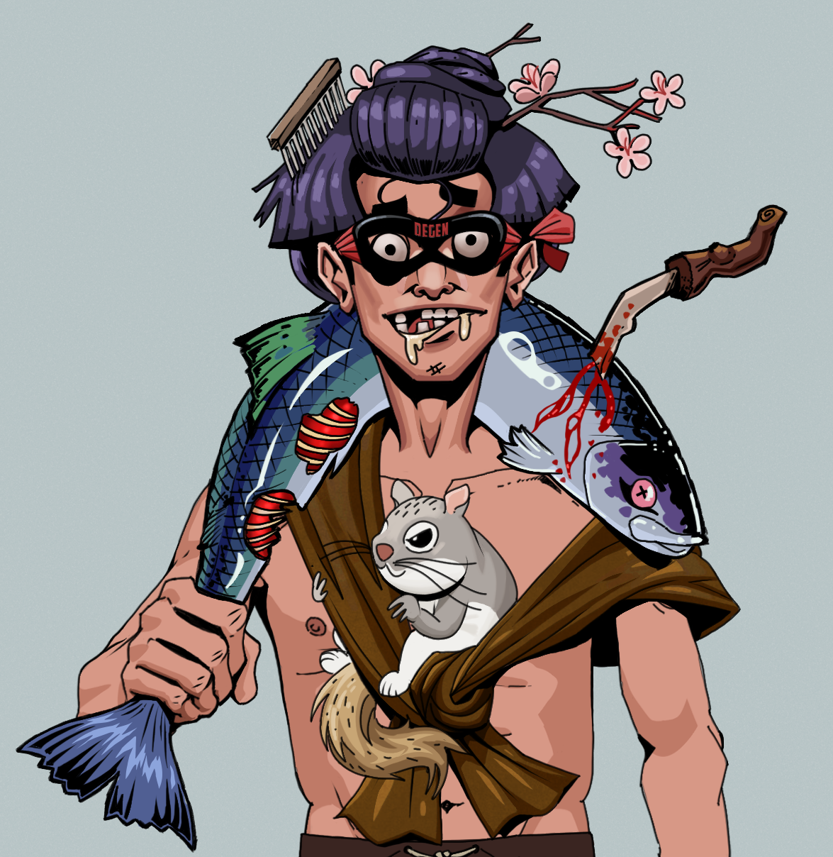 Drooling Azuma — Degen Dojo fighter