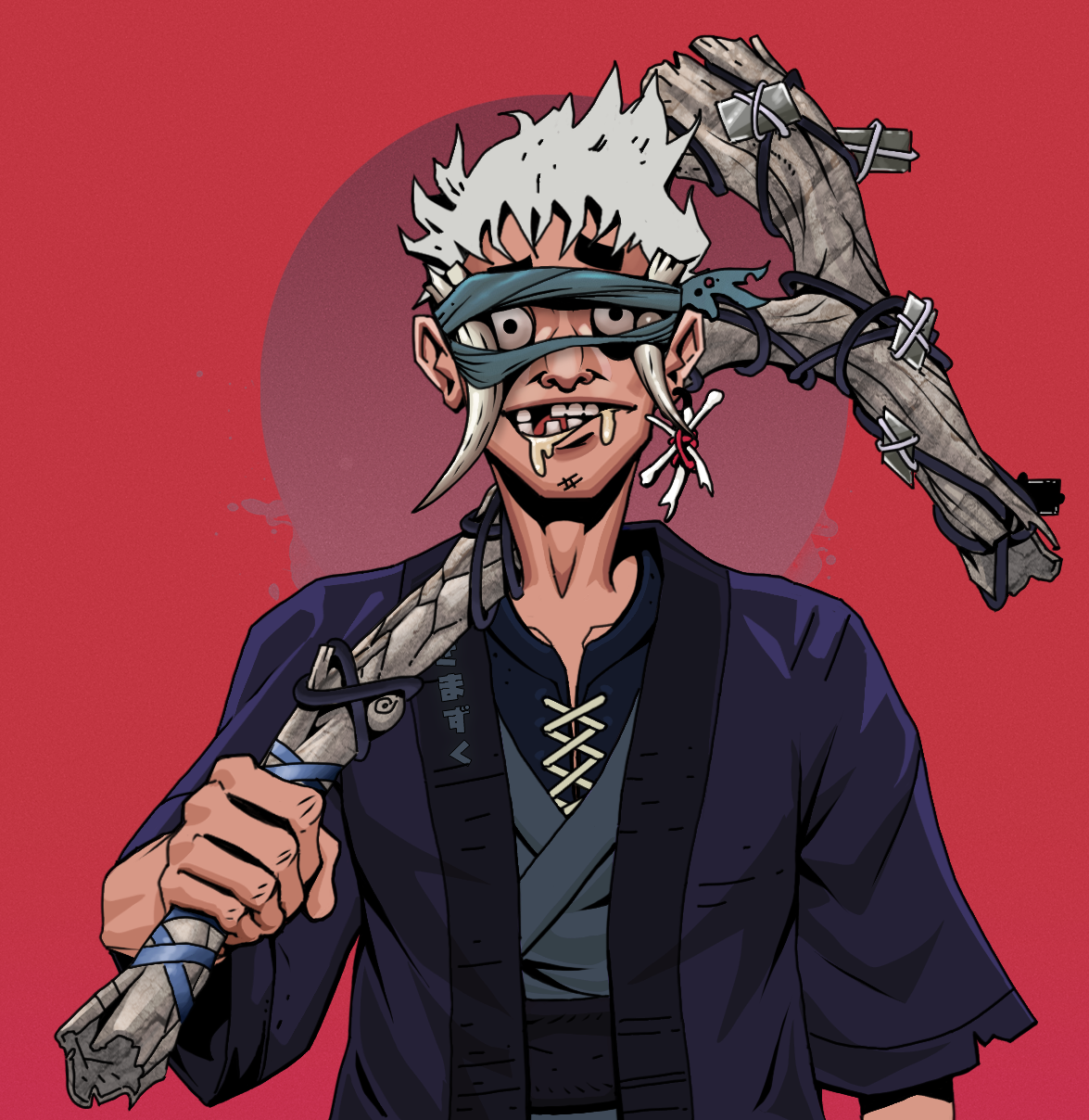 Drooling Azuma — Degen Dojo fighter