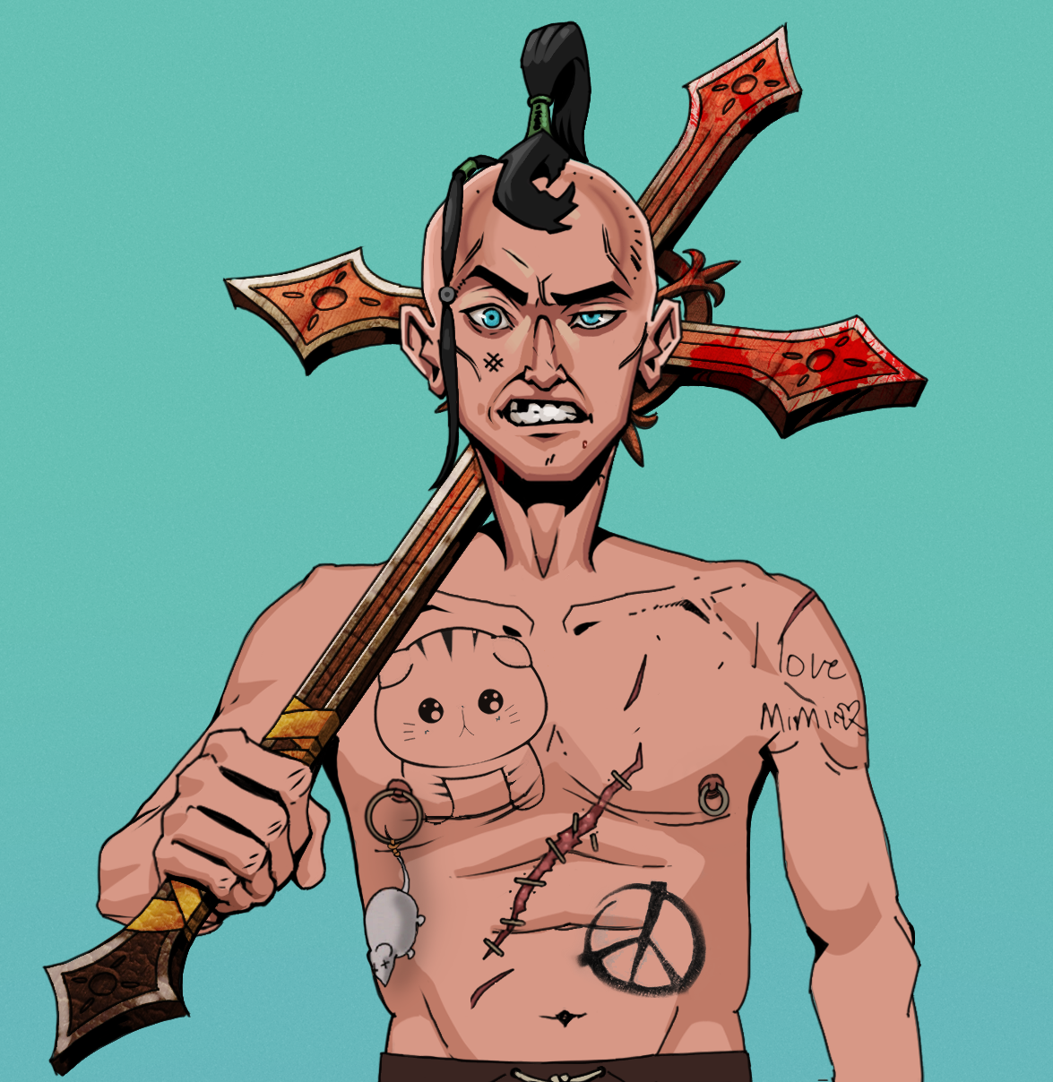 Akuma — Degen Dojo fighter