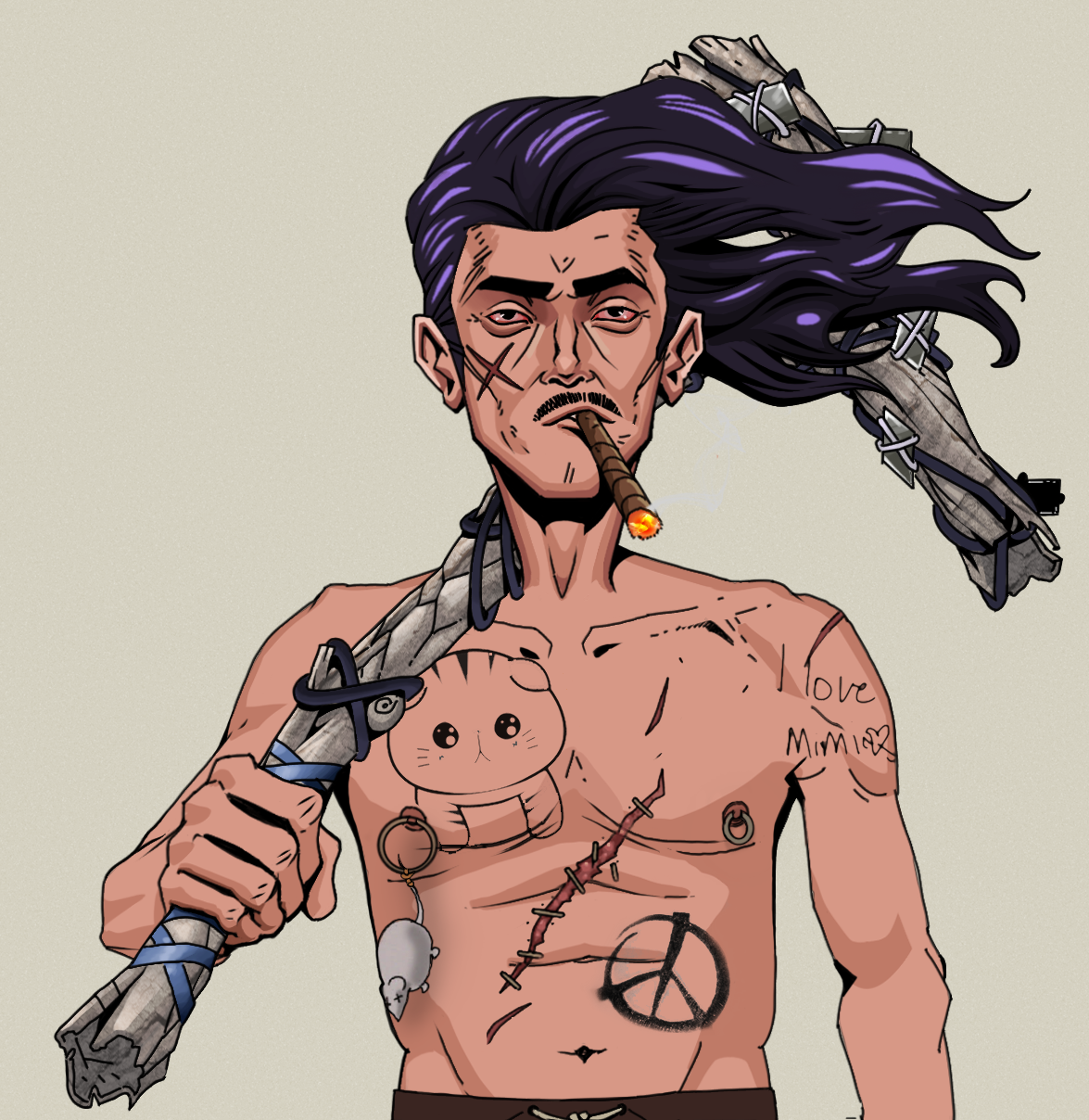 Raikou The Stoner — Degen Dojo fighter