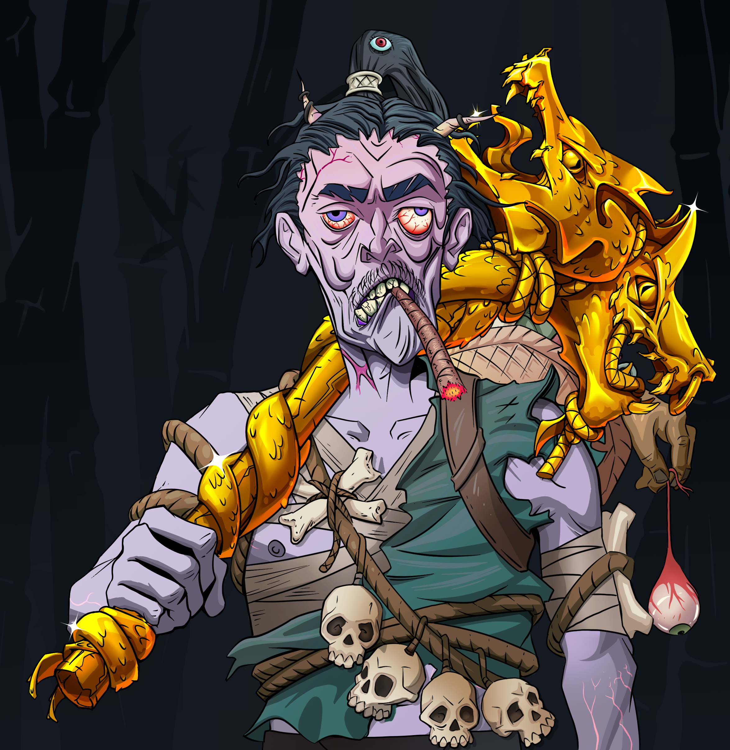 Raikou The Stoner — Degen Dojo fighter
