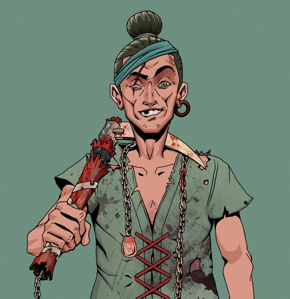 One-Eyed Itsuki — Degen Dojo fighter