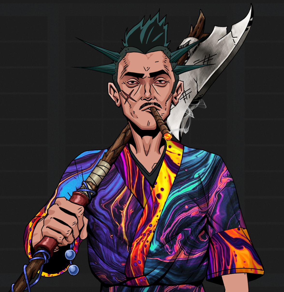 Raikou The Stoner — Degen Dojo fighter