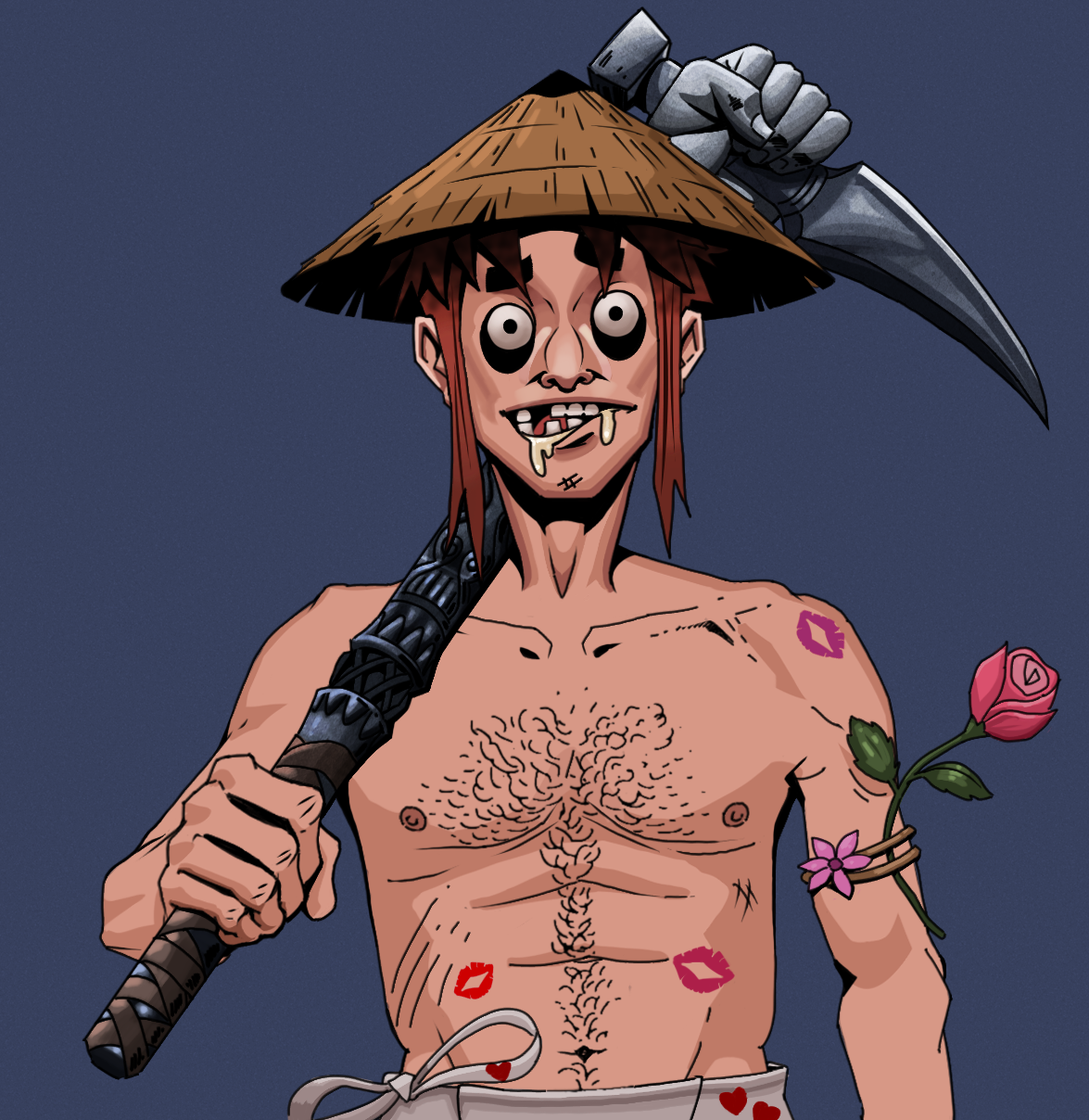 Drooling Azuma — Degen Dojo fighter