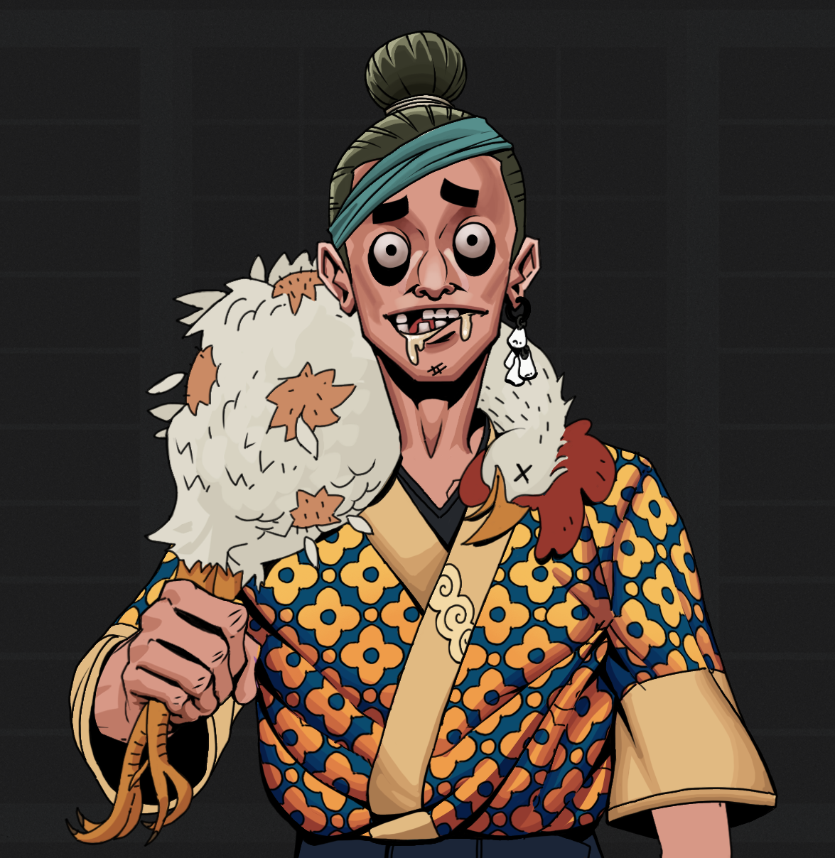 Drooling Azuma — Degen Dojo fighter