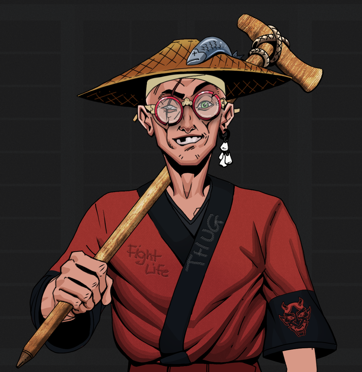 One-Eyed Itsuki — Degen Dojo fighter