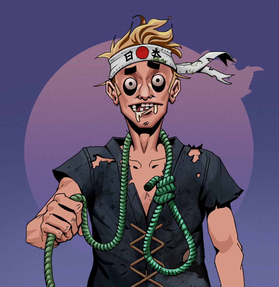 Drooling Azuma — Degen Dojo fighter