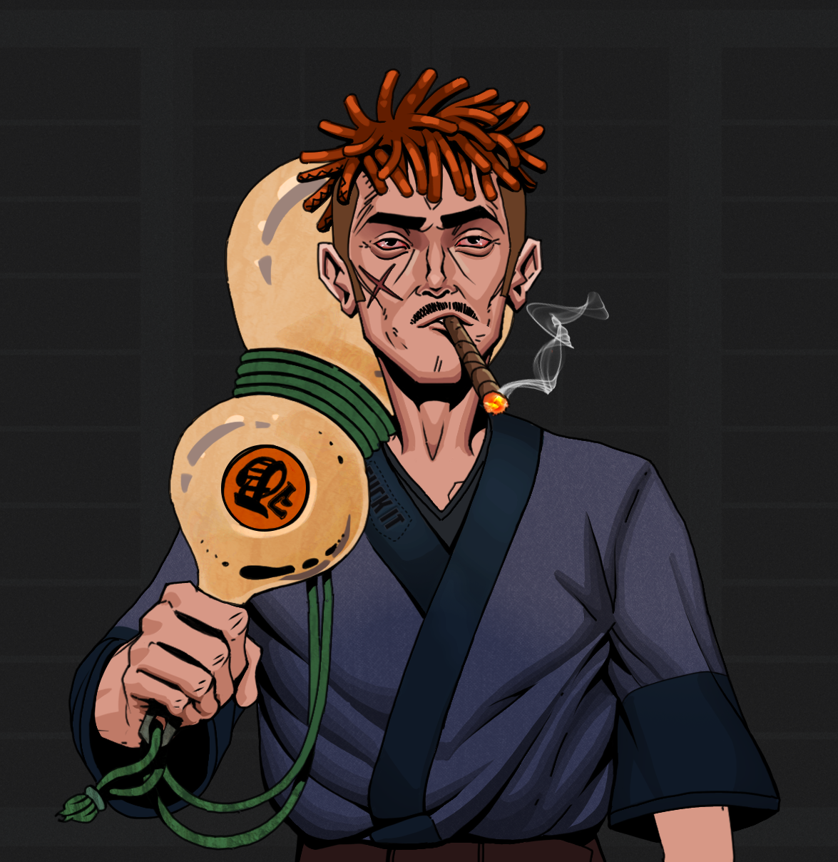 Raikou The Stoner — Degen Dojo fighter