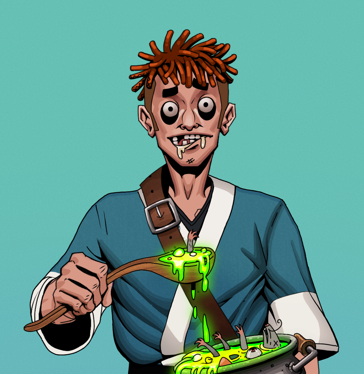 Drooling Azuma — Degen Dojo fighter