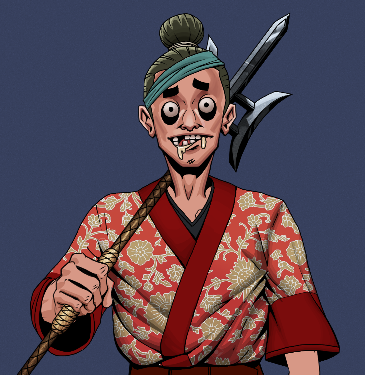 Drooling Azuma — Degen Dojo fighter