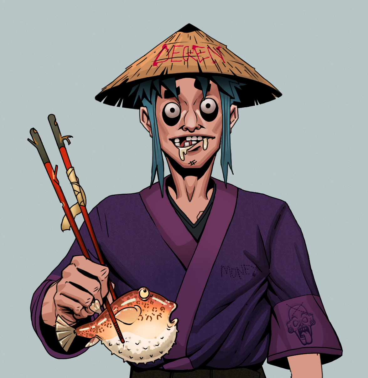 Drooling Azuma — Degen Dojo fighter