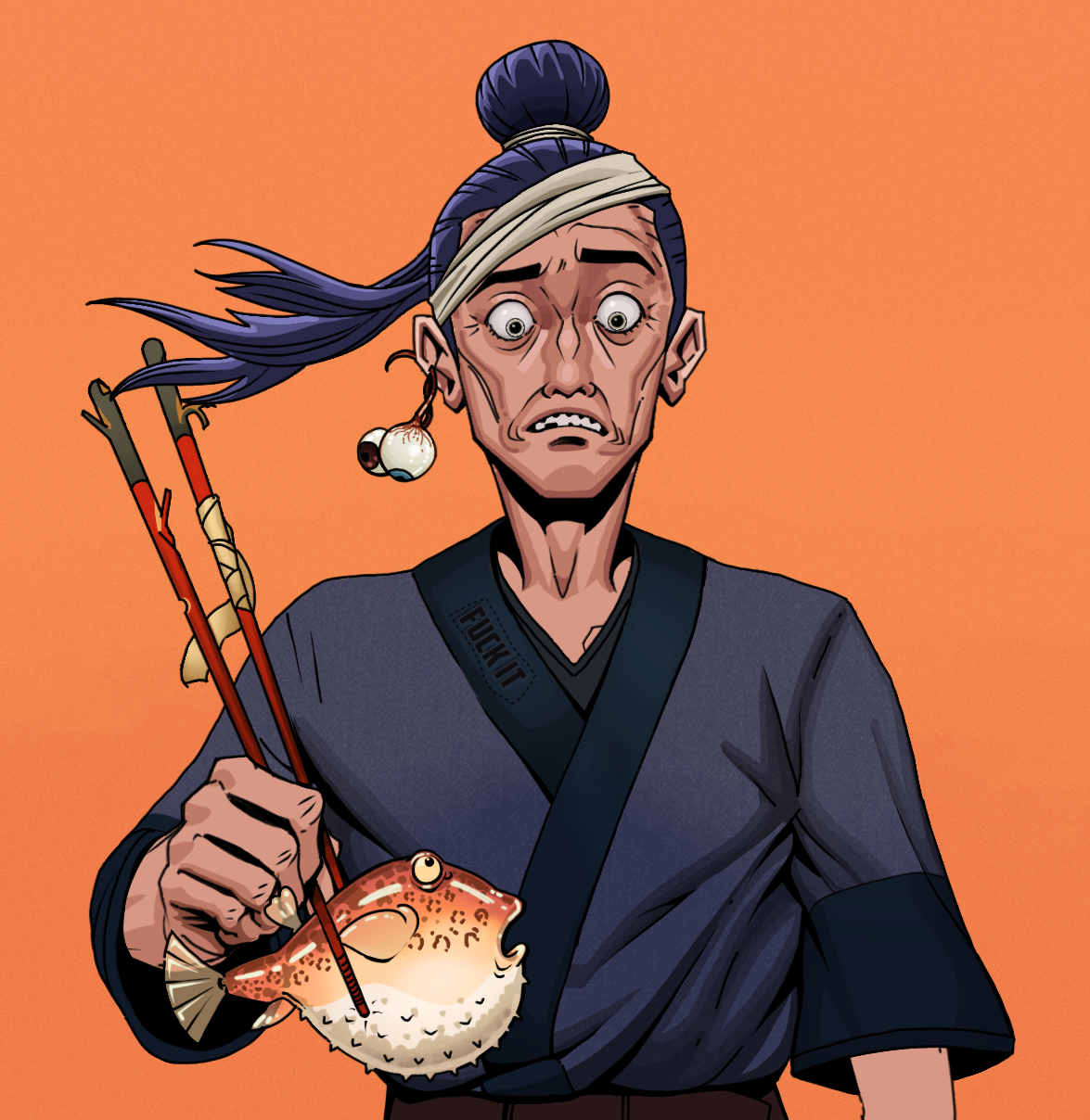 Shitless Botan — Degen Dojo fighter
