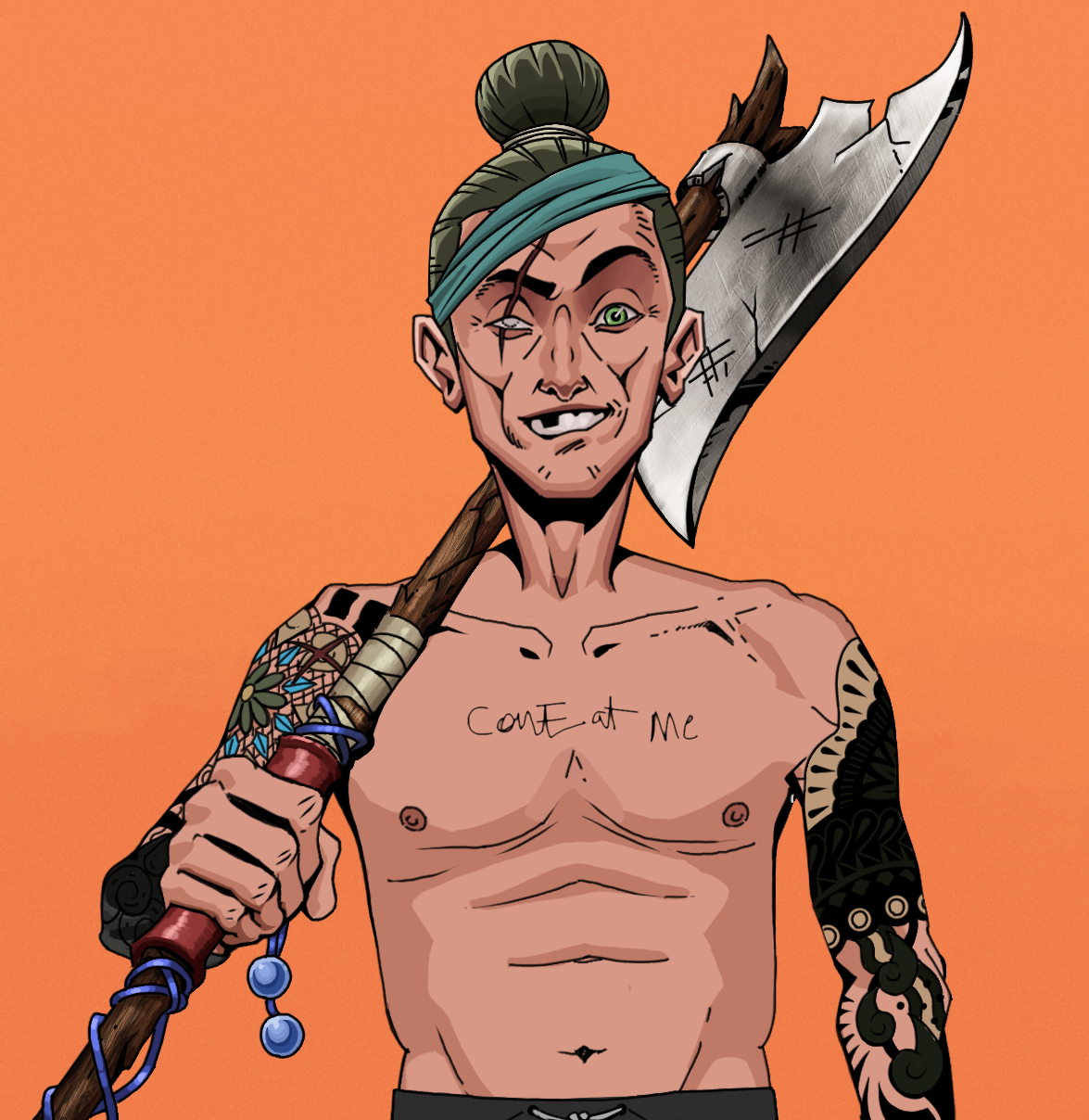 One-Eyed Itsuki — Degen Dojo fighter