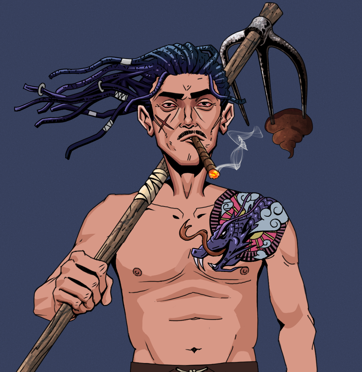Raikou The Stoner — Degen Dojo fighter