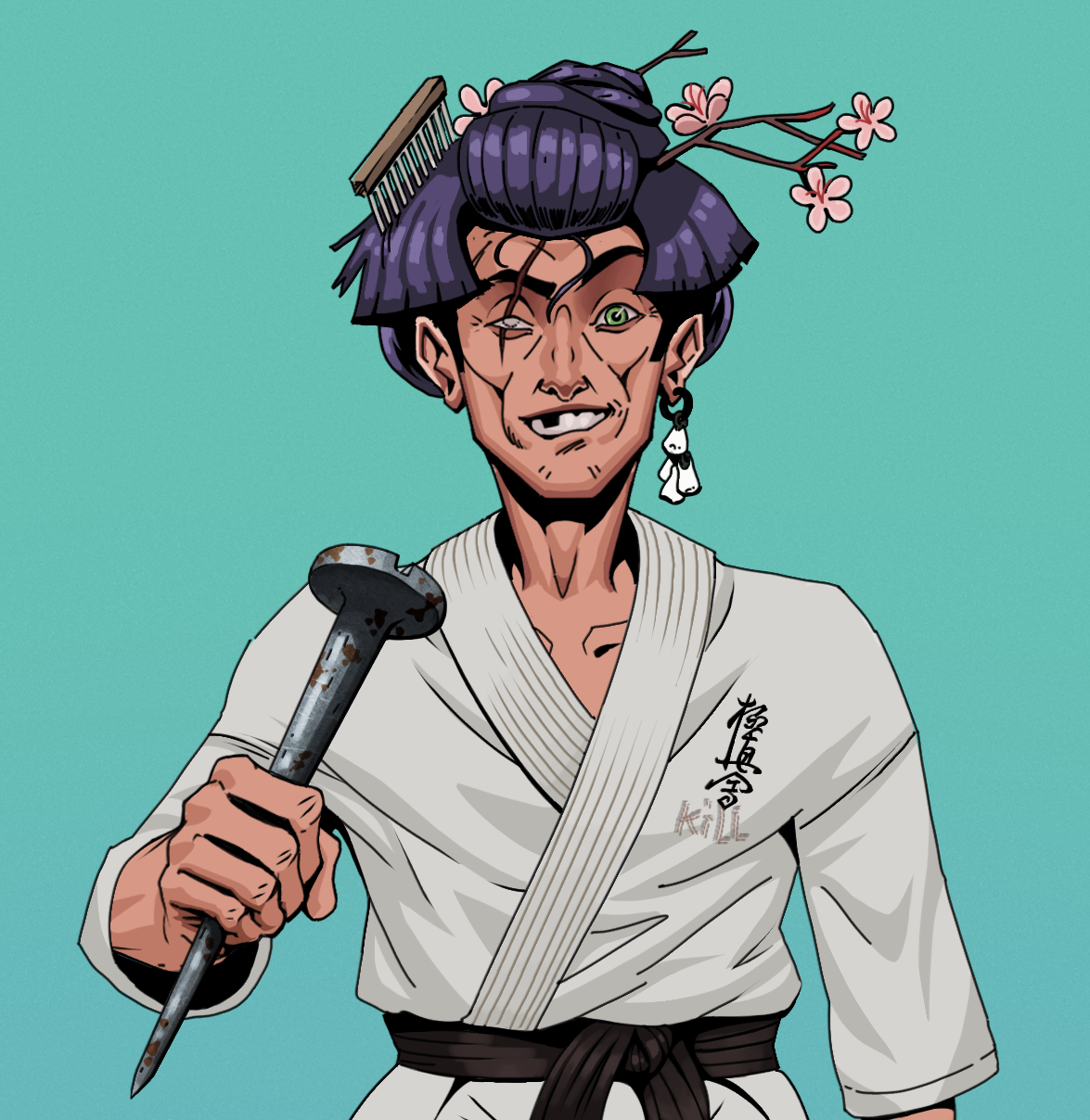 One-Eyed Itsuki — Degen Dojo fighter