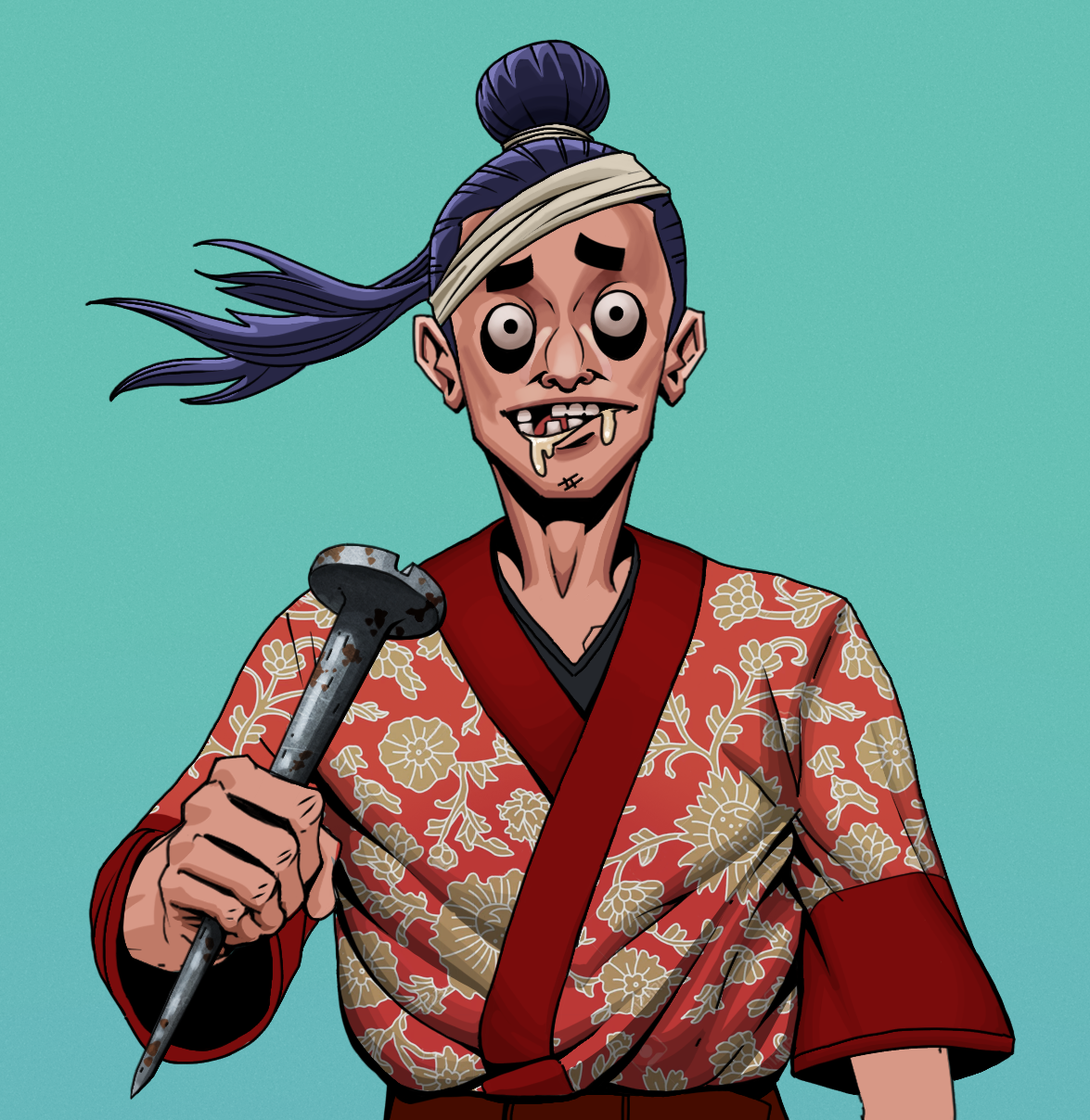 Drooling Azuma — Degen Dojo fighter