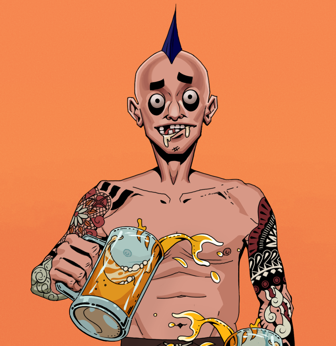 Drooling Azuma — Degen Dojo fighter