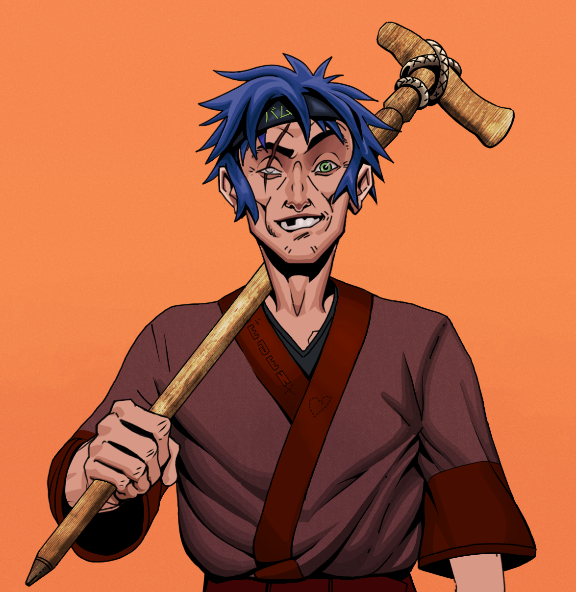 One-Eyed Itsuki — Degen Dojo fighter