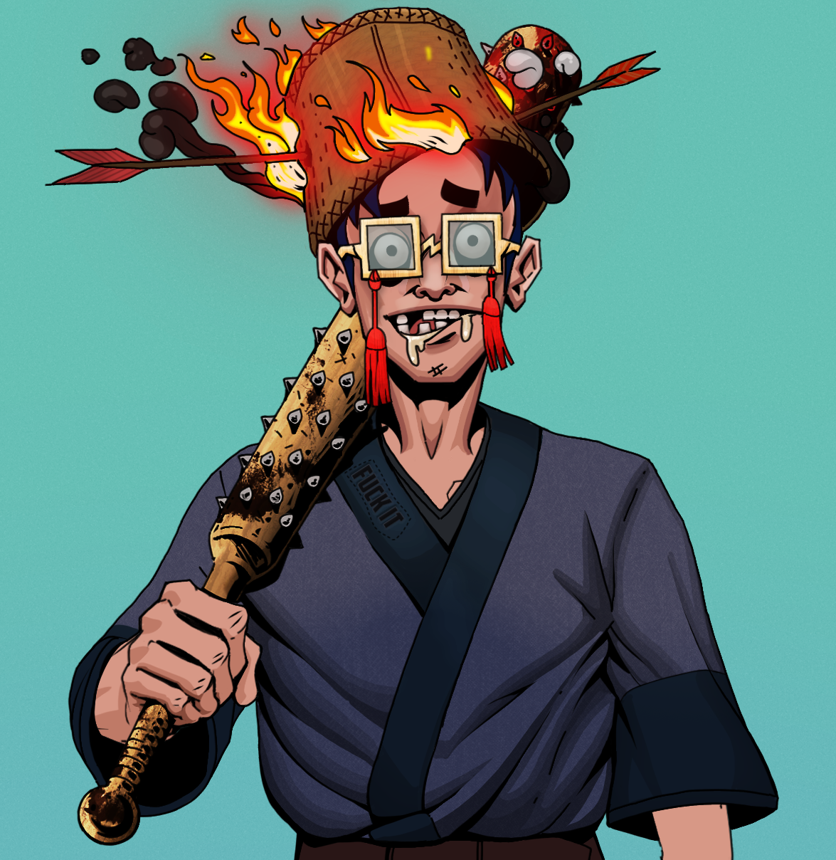 Drooling Azuma — Degen Dojo fighter